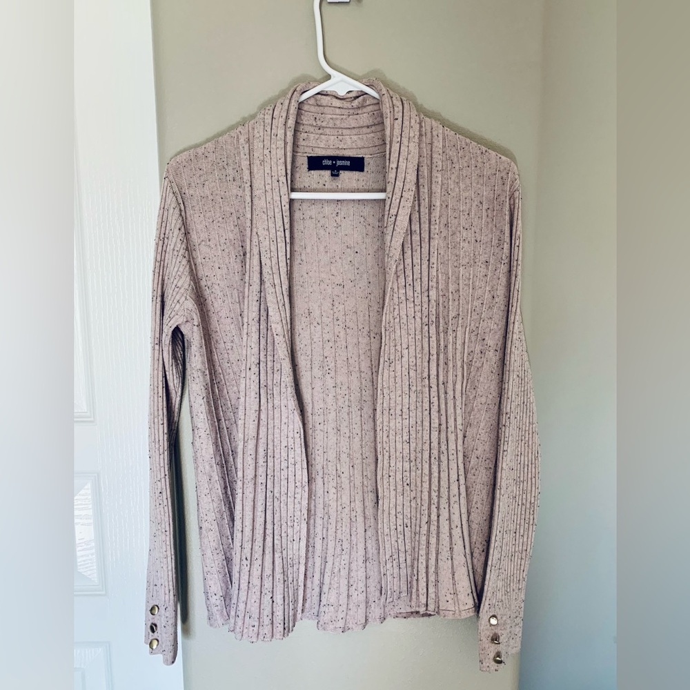 Chloe + Jasmine Light Pink Knit Sweater.